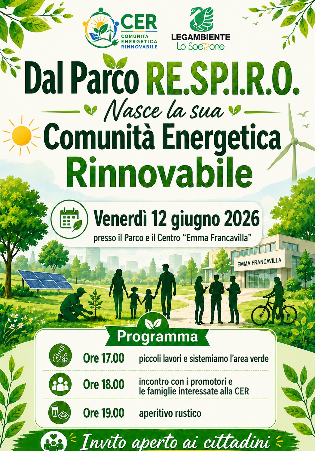 Presentazione della Comunità Energetica  – 12 giugno